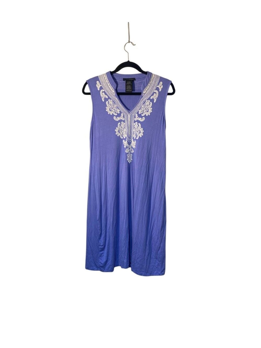 Grace elements embroidered lease Sleeveless midi dress L